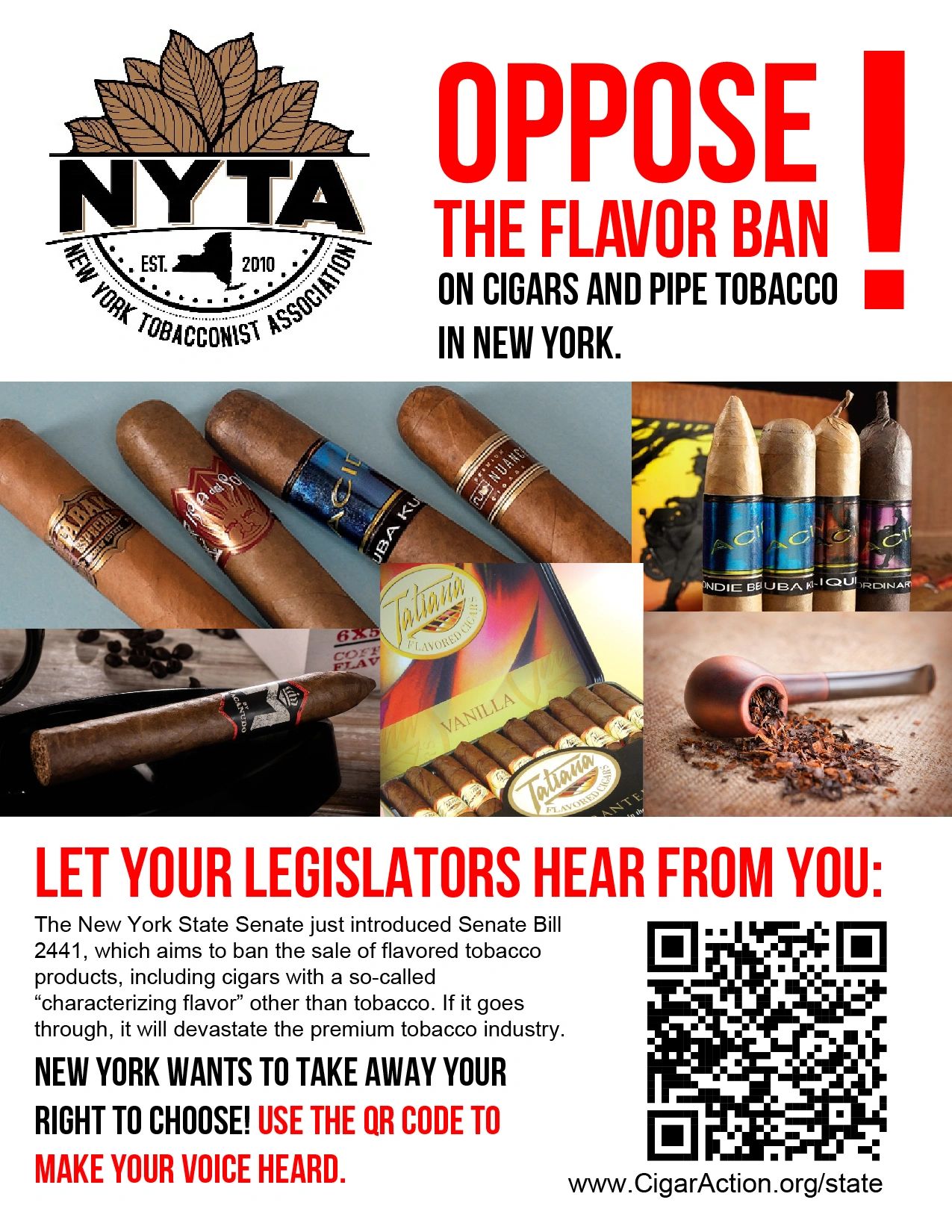 OPPOSE NYS Flavored Tobacco Ban